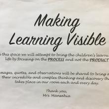 Making Thinking and Learning Visible